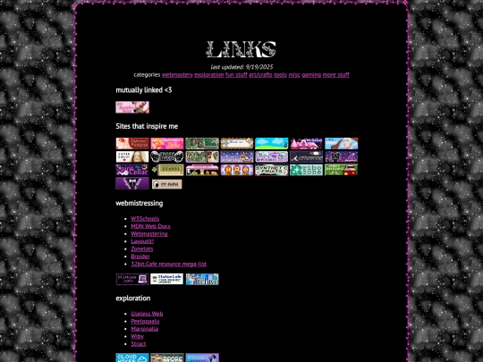 links screenshot