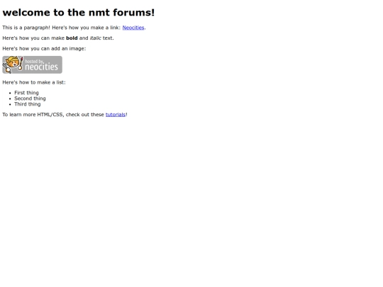 nmtforums screenshot