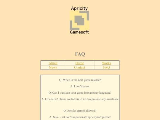 faq screenshot