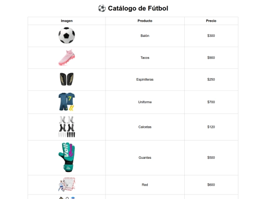 CATALOGO/futbol screenshot