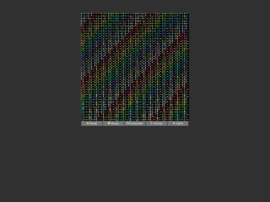 projects/pico8/rainbow-dither screenshot