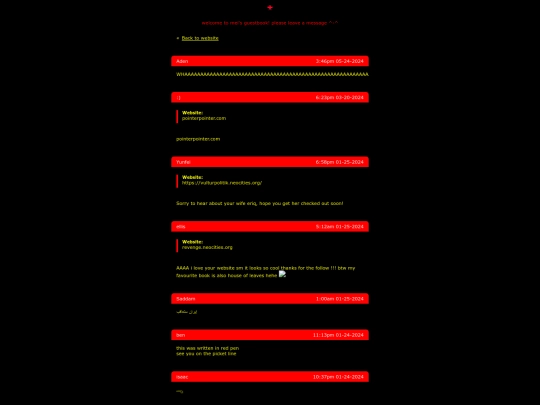start/guestbook-archive screenshot