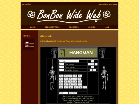 es/arcade/hangman screenshot