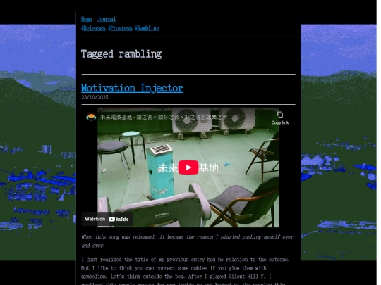 blog/tags/rambling screenshot