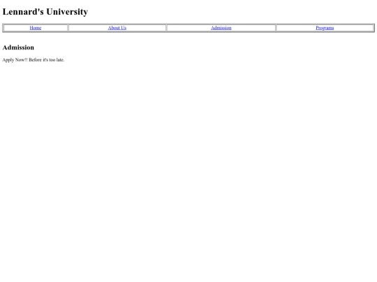 mockAdmission screenshot