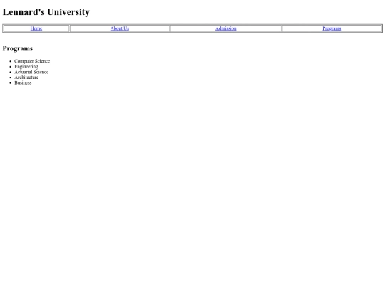 mockPrograms screenshot