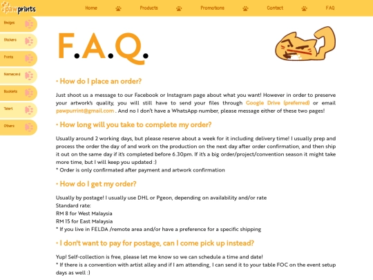 faq screenshot