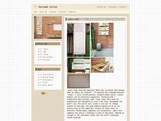 website/-genic screenshot