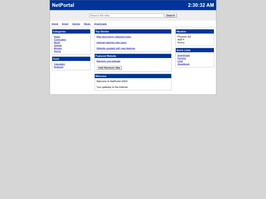 index screenshot