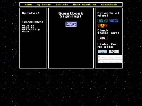 guestbook screenshot