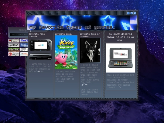 favorites screenshot