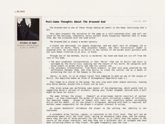 topics/51-04 Post-Game Thoughts About The Drowned God screenshot