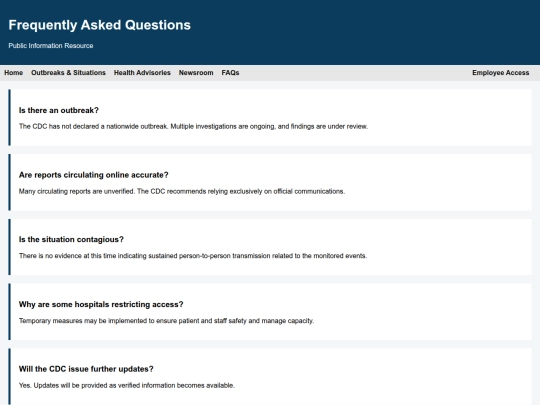 faq screenshot