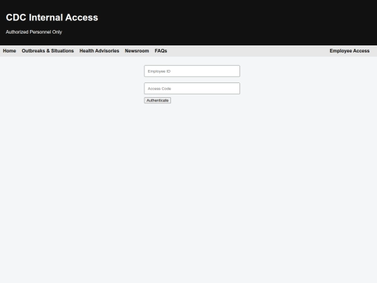 login screenshot