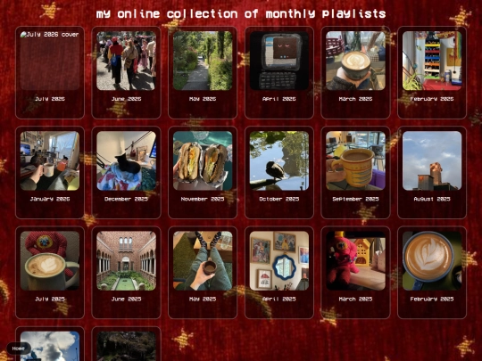 monthlyplaylists screenshot