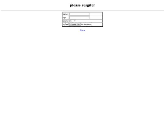 htmlfinish/register screenshot