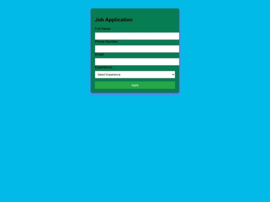 Client-Side Form Validation screenshot