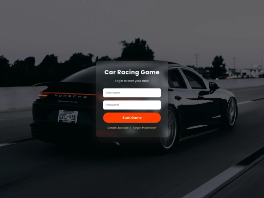 Vaijesh H/Car game login page screenshot