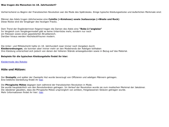 Kleidung screenshot