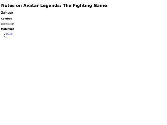 characters/zaheer screenshot