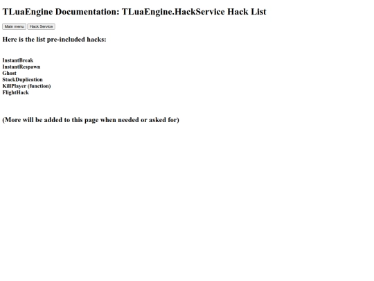 TLuaEngine/HackList screenshot