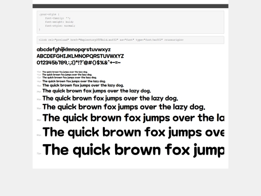 TScs/fonts/demo screenshot