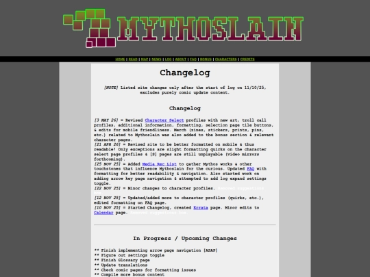 changelog screenshot