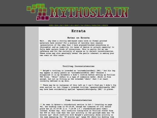 errata screenshot