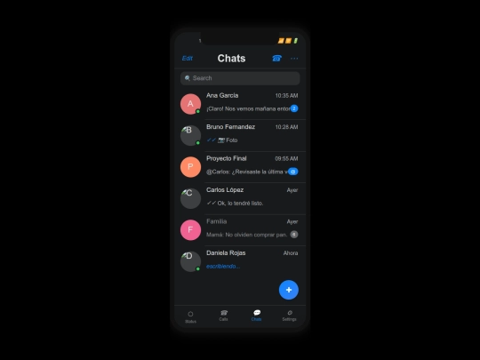 Mensajes screenshot