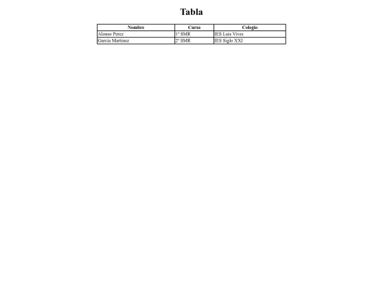 tablas screenshot