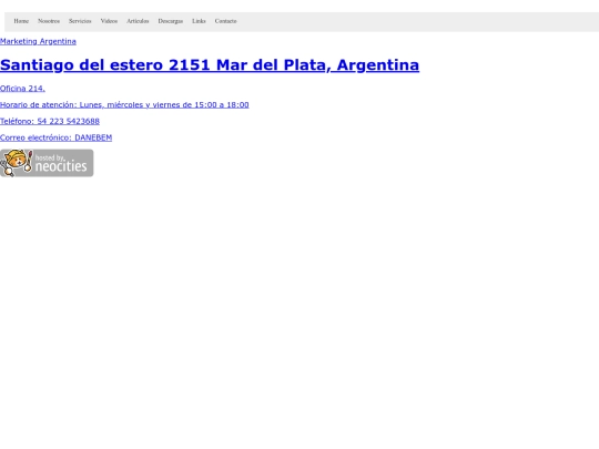 links screenshot