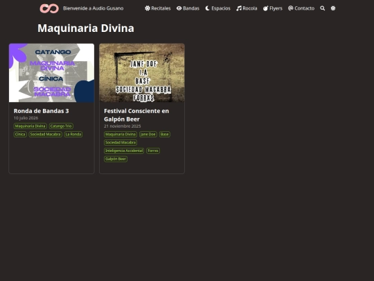 bandas/maquinaria-divina screenshot