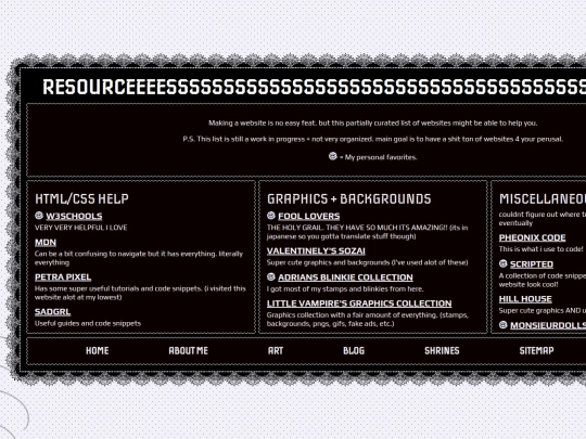 Resources screenshot