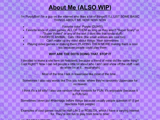 about-me screenshot