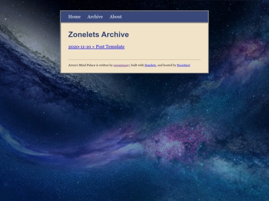 archive screenshot