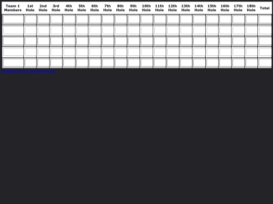 GolfScorecard screenshot