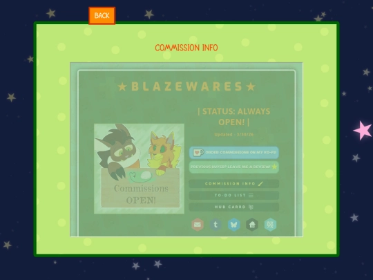 commissions screenshot