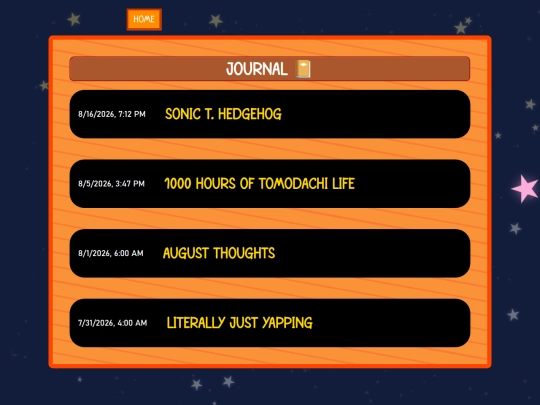 journal screenshot