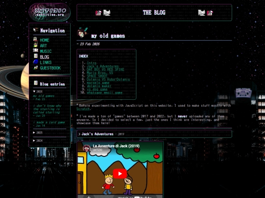 blog screenshot