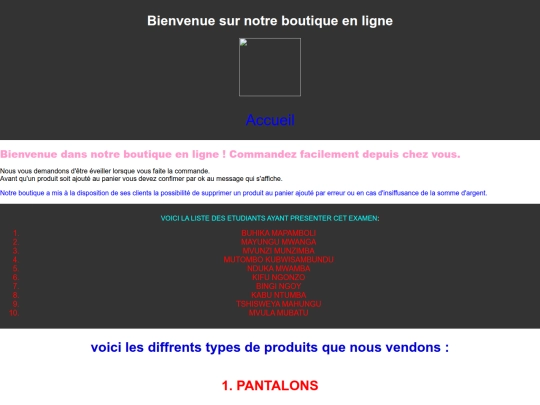 index screenshot