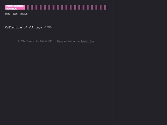blog/tags screenshot