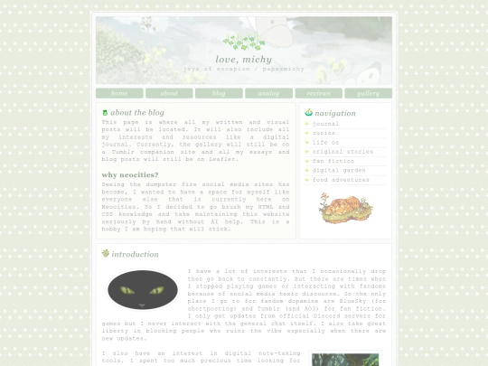 blog screenshot