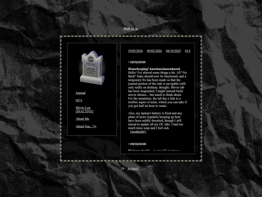 log screenshot