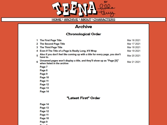 archive screenshot