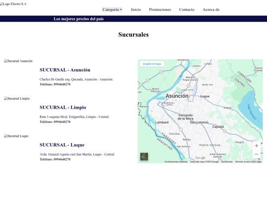 sucursales screenshot