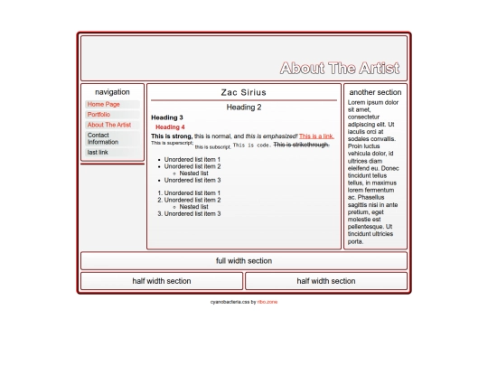 binarystarsirius-AboutTheArtist screenshot