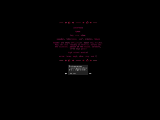 interests screenshot