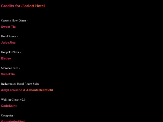 credits screenshot