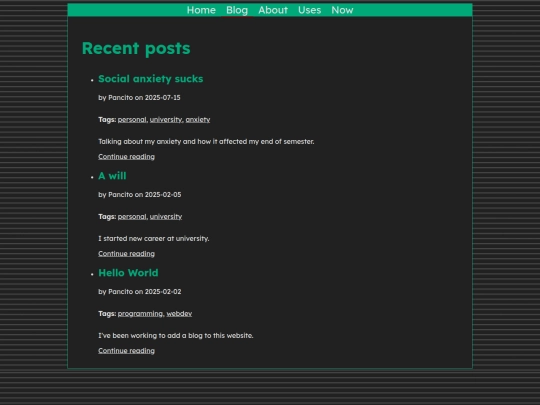 blog screenshot