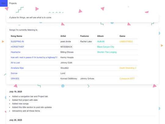 index screenshot